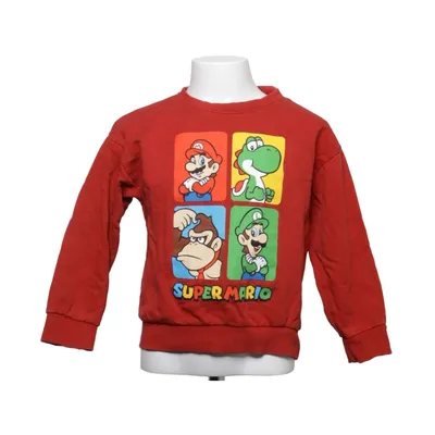 Collegetröja (Röd, Flerfärgad) från Super Mario Bomull