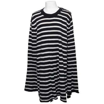 Långärmad t-shirt (Svart, Vit) från Line of Oslo Bomull, Silke