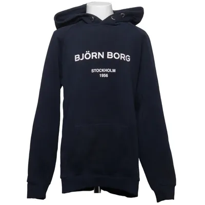 Huvtröja (Blå) från Björn Borg Bomull, Återvunnen polyester