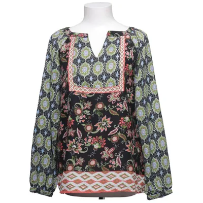 Blus (Svart, Flerfärgad) från Rainbow Polyester