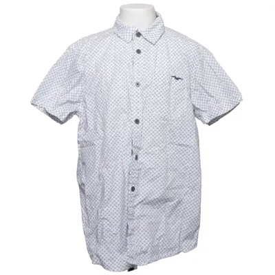 Kortärmad skjorta (Vit, Blå, Flerfärgad) från Hampton Republic Bomull