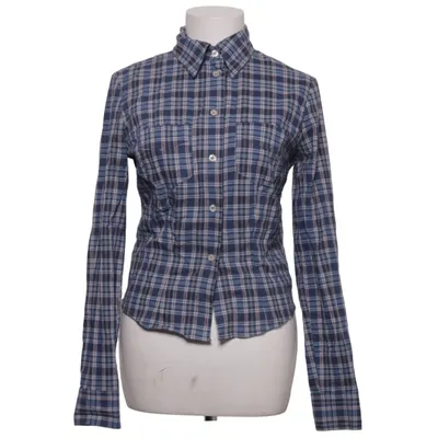 Flannel shirt (Blue, White, Orange) from ONYX Cotton, Elastane