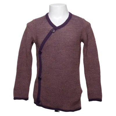 Wrap cardigan (Purple, Multicolored) from Disana Wool
