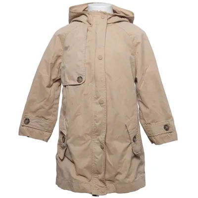 Parka (Beige) from Dopo Dopo Girls Cotton, Polyamide, Polyester