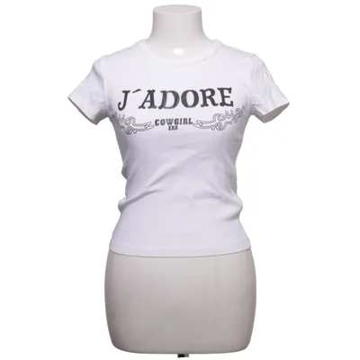T-shirt (White) from Gina Tricot Elastane, Organic cotton