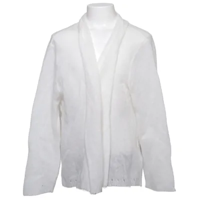 Cardigan (Blanc) de Peruvian Connection Laine d'alpaga, Polyamide