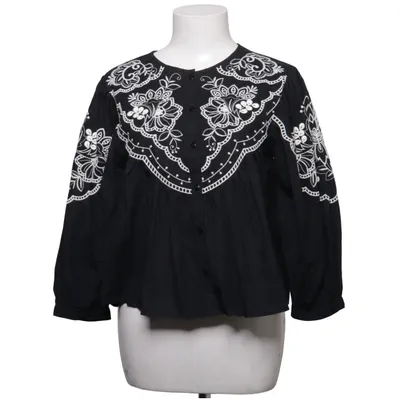 Blus (Svart, Vit) från Lindex Bomull