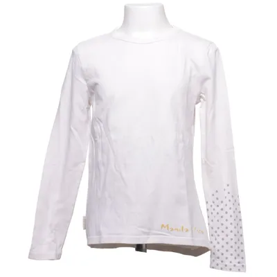 T-shirt à manches longues (Beige) de Manila Grace Coton, Élasthane