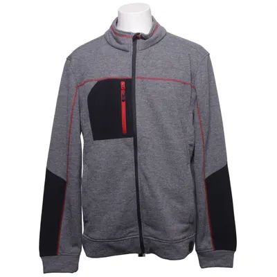 Fleece jacket (Gray, Black) from James & Nicholson