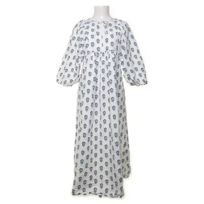 Långklänning (Vit, Blå) från Vero Moda Bomull