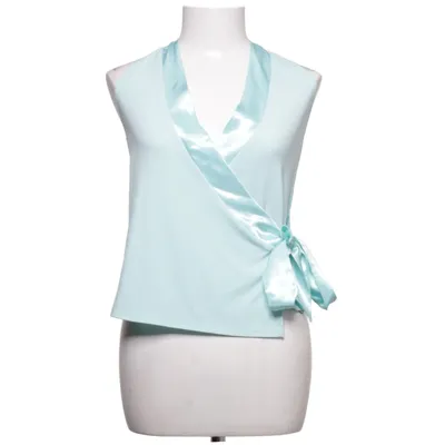 Slå-om bluse (Grøn) fra Next Elastan, Polyester