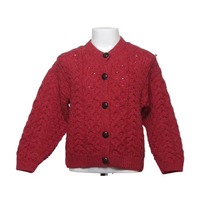 Cardigan (Rød) fra Carraig Donn Merinould