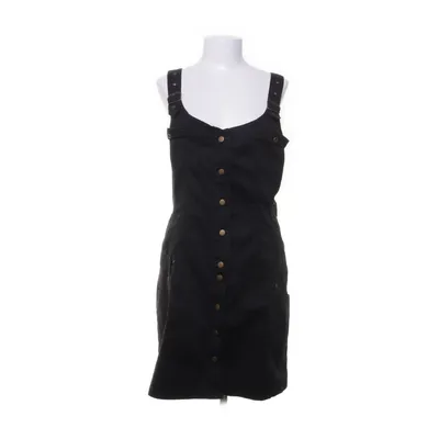 Dungaree dress (Black) from Halens Cotton, Elastane