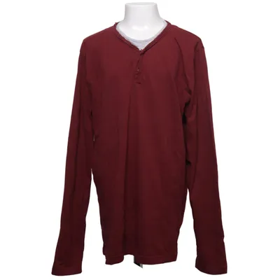 Henley shirt (Rood) van Trn1961 Katoen