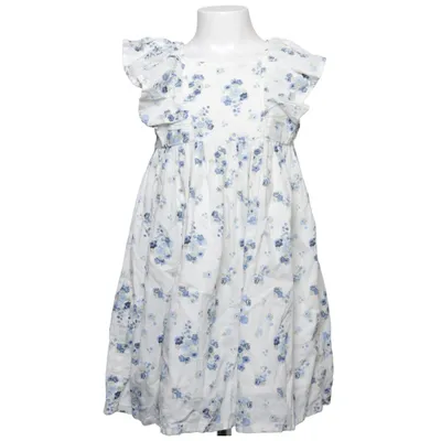 Klänning (Vit, Blå, Flerfärgad) från Lindex Kids Bomull, Linne