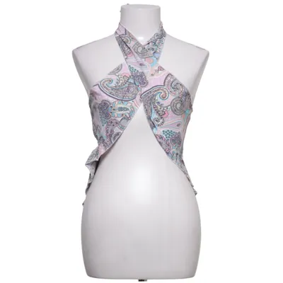 Halternecktopp (Blå, Rosa, Flerfärgad) från Emery Rose Polyester
