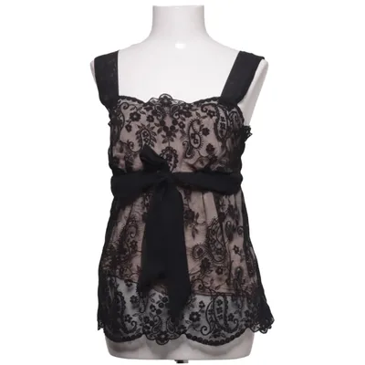 Crop top (Noir, Beige) de J.Taylor Acétate, Polyester