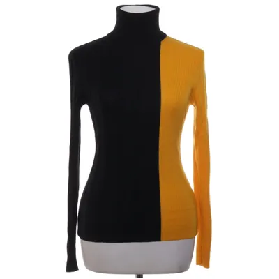 Turtleneck (Sort, Gul) fra Lala Berlin Uld