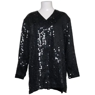 Topp (Svart, Silverfärgad) från Golden Line Polyester