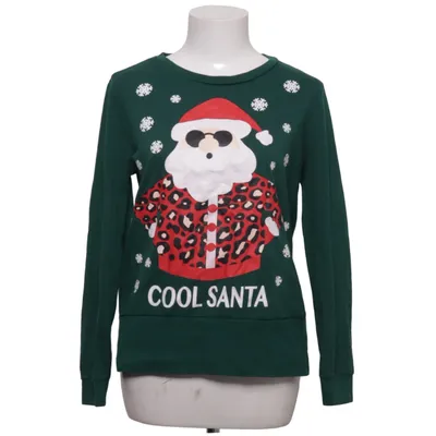 Sweatshirt (Green, Multicolored) from Merry Christmas Cotton, Polyester