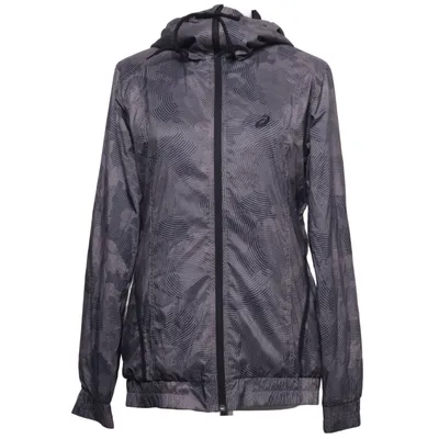 Veste de sport (Gris, Noir) de Asics Élasthane, Polyester