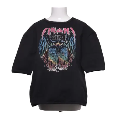 Sweatshirt (Zwart, Meerkleurig) van Rika Katoen, Elastaan