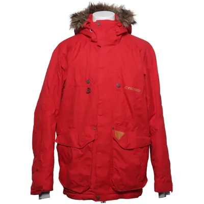Manteau de ski (Rouge) de Cross Polyamide, Polyester, Polyuréthane