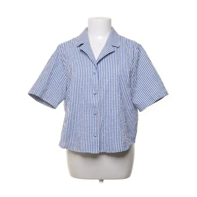 Short sleeve shirt (White, Blue) from Monki Polyester