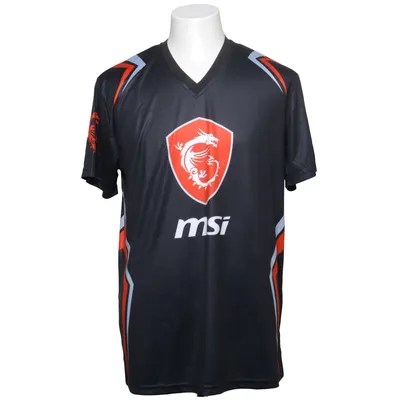 Matchtröja (Svart, Röd, Grå) från Msi Polyester