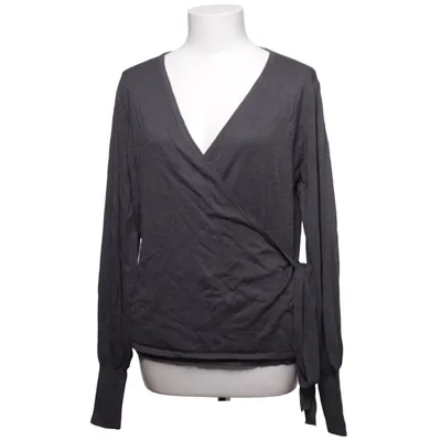Wrap cardigan (Gray) from Kaffe Polyamide, Viscose