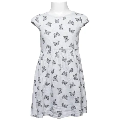Kjole (Grå, Sort) fra H&M Basic Bomuld, Viscose