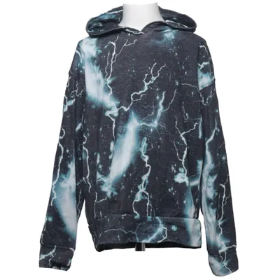 Huvtröja (Blå, Svart, Vit) från Lindex Kids Bomull, Polyester