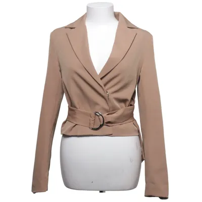 Blazer (Beige) van Julia Wieniawa x NA-KD Elastaan, Polyester