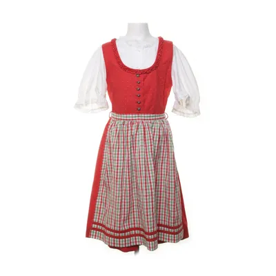 Dirndl (Röd, Vit, Flerfärgad) från Alphorn Bomull, Polyester