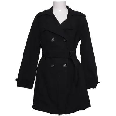 Trench coat (Black) from Emo Cotton, Polyester
