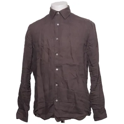 Shirt (Grijs) van Massimo Dutti Linnen