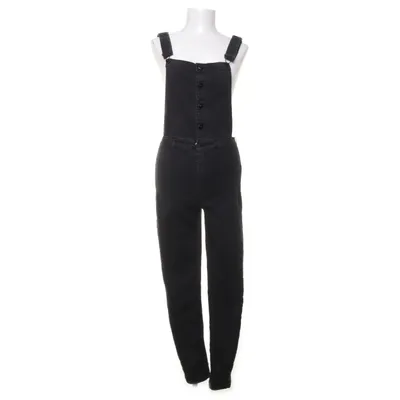 Hängselbyxor (Svart) från Divided by H&M Bomull, Elastan, Polyester