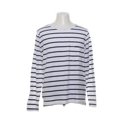 Långärmad t-shirt (Vit, Blå) från Lager 157 Bomull