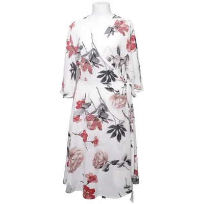 Wrap dress (White, Red) from Stella Morgan Polyester
