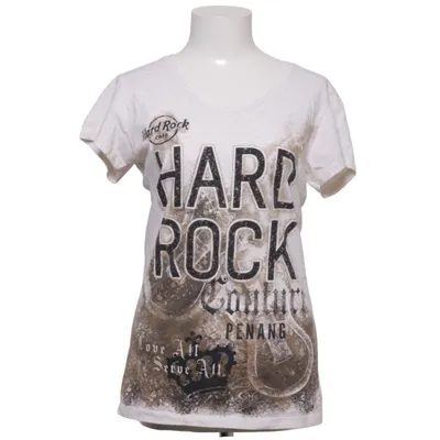 T-shirt (Blanc, Marron) de Hard Rock Couture Coton, Polyester