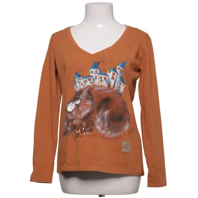 Lange mouwen shirt (Bruin) van Amore Katoen, Elastaan