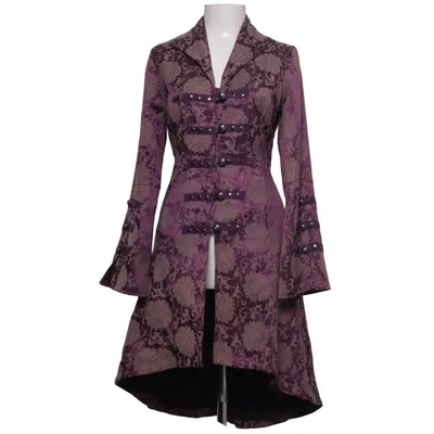 Coat (Purple) from Phaze Cotton, Elastane, Polyester