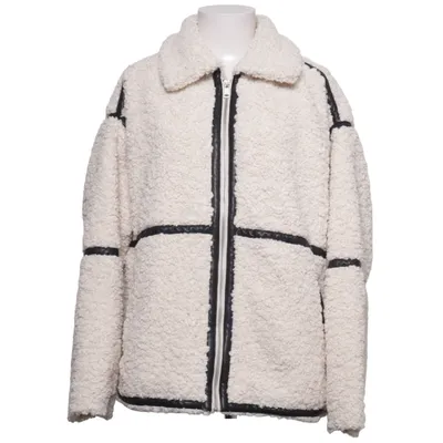 Shearlingjakke (Beige, Sort) fra ONLY Genanvendt polyester