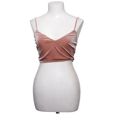 Crop top (Velvet Cropped Top) from Rebecca Stella Elastane, Polyester