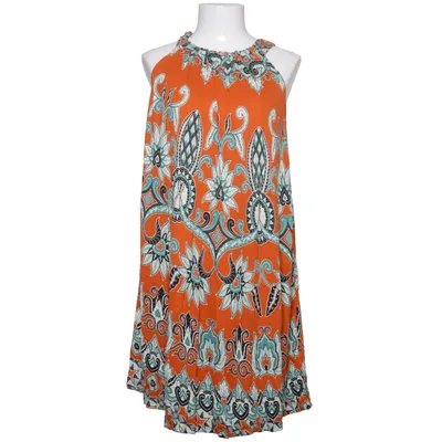 Halterneckklänning (Orange, Flerfärgad) från Indiska Viskos