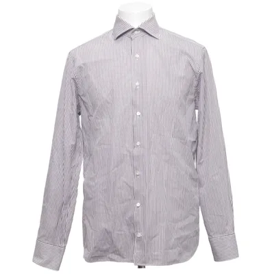 Shirt (White, Brown) from Van Laack Cotton