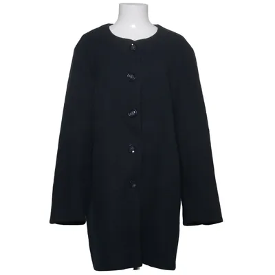 Coat (Black) from Flare Collection Cotton, Elastane, Polyester, Viscose