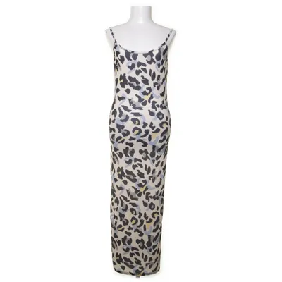 Dress (Beige, Multicolored) from Femme Luxe Elastane, Polyester