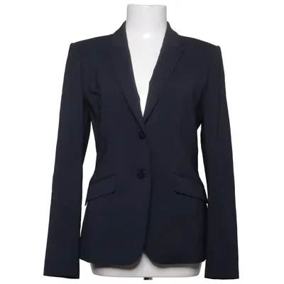 Blazer (Bleu) de Boss Coton, Cupro, Élasthane, Polyester, Laine
