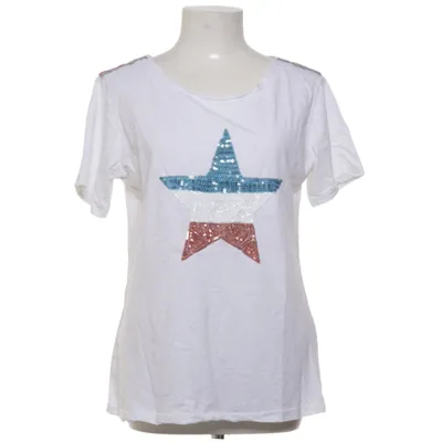 T-shirt (Wit, Blauw, Rood) van New Collection Katoen
